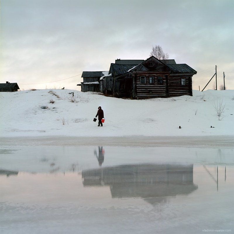 6x6, bronica, ektar, kodak, весна, вечер, деревня, карелия, март, отражение, пленка, поньгома, река Обычная жизньphoto preview