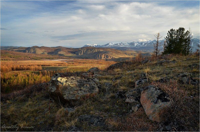 Горный алтай, Курайская степь, Курайский хребет, Перевалка, Северо-чуйский хребет Алтайский этюдphoto preview