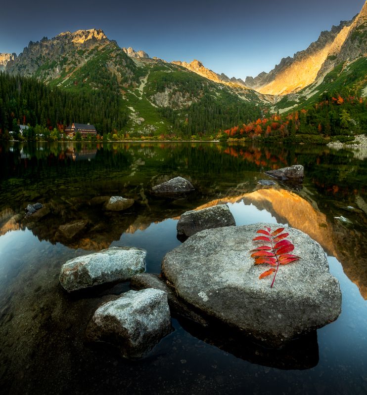 mountains, sunset, waves, slovakia, tatras, nature, spring, summer, poland Autumn lakephoto preview