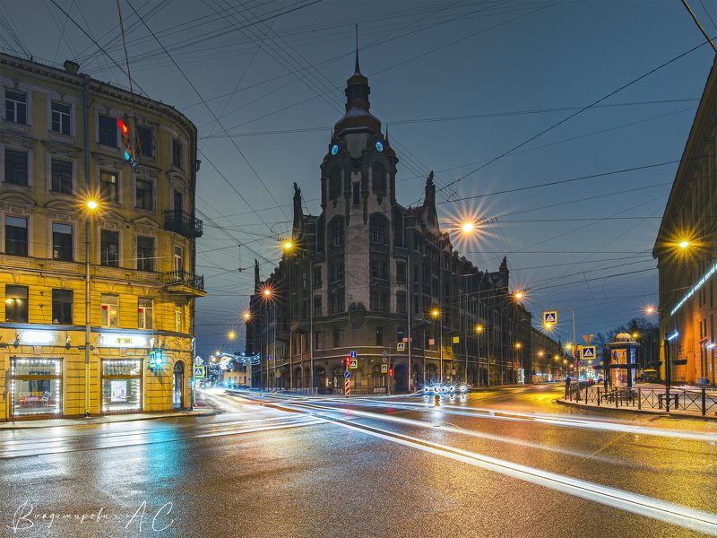дом городских учреждений питер ночные огни Дом городских учреждений.photo preview