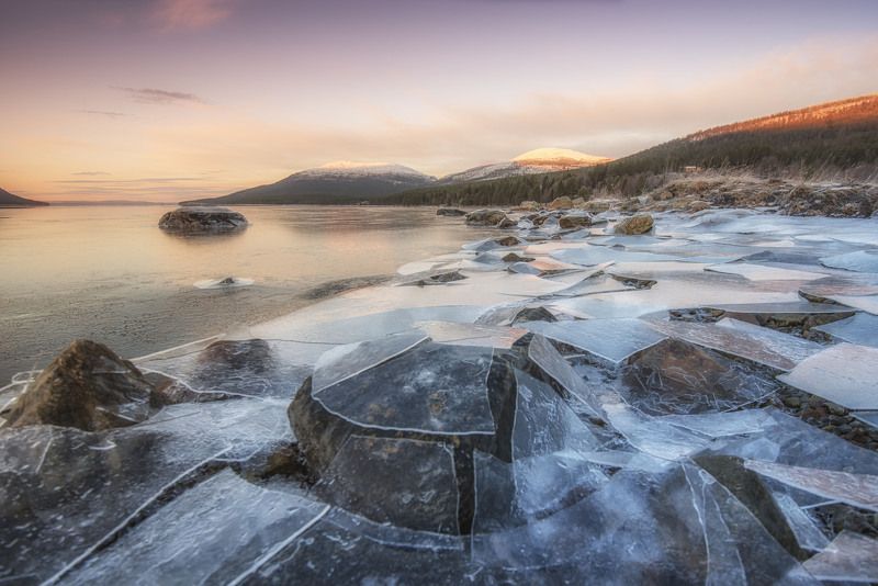 кольский, север, море, закат, баренцево,териберка Первый лед..photo preview