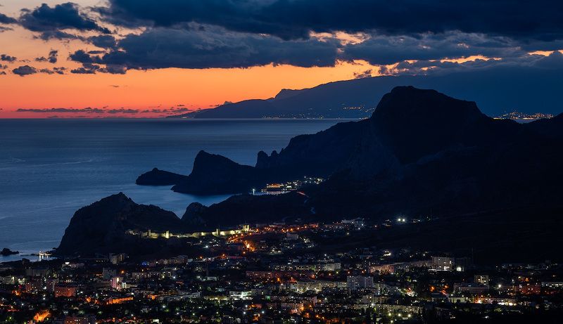 крым, судак Крым, Судак, почти ночьphoto preview