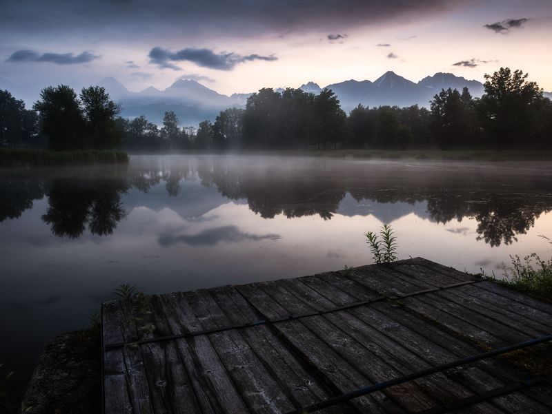 slovakia, sunset, mountains, sunrise, landscape, nature Morning at the pondphoto preview