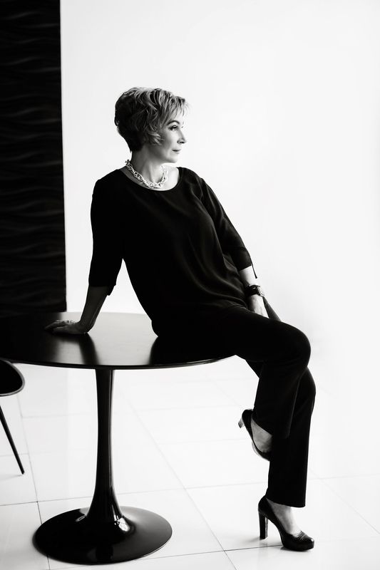 портрет, женский, студия, монохром, чернобелое Татьянаphoto preview