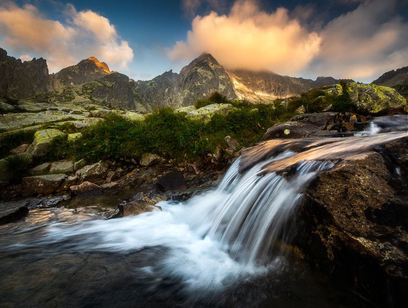 mountains, sunset, waves, slovakia, tatras, nature, spring, summer, poland Morning in the mountainsphoto preview