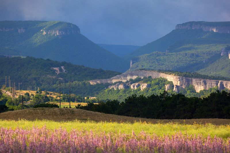 крым, лето в крыму, бахчисарай, пейзажи крыма, крымское предгорье, горы крыма, горы, лаванда, предгорье крыма Лето в Крымуphoto preview