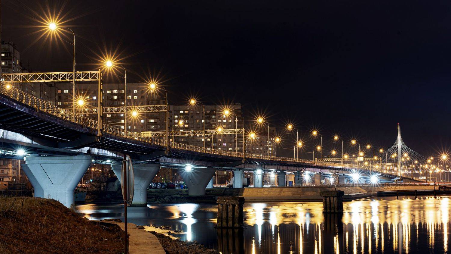 Вид на ЗСД с набережной Макарова. Автор: Никифоров Сергей , Никифоров Сергей