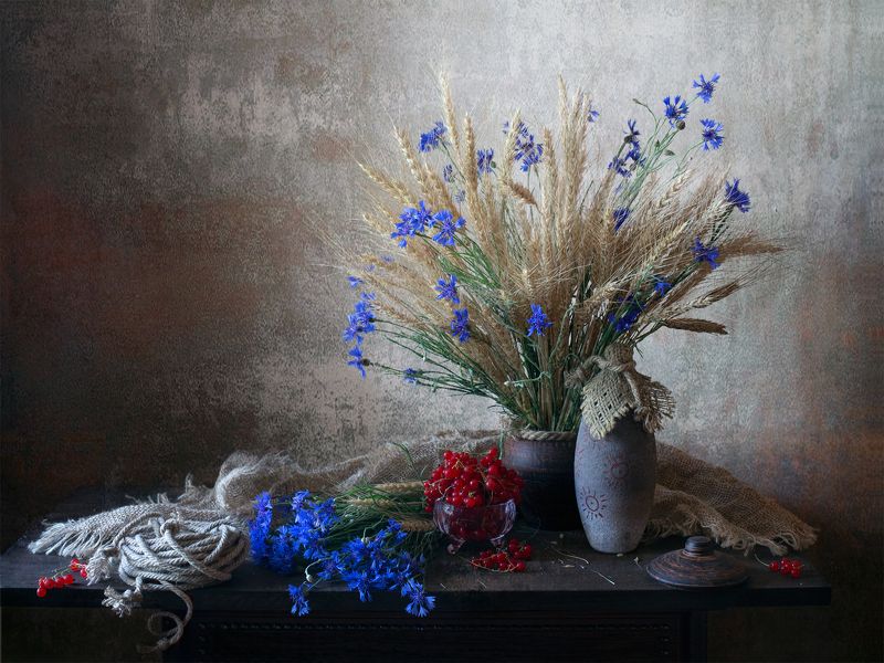 миламиронова, фотонатюрморт, натюрморт, stilllifе, лето, ягоды, смородина, злаки, цветы, васильки, полевыецветы, букет, натюрмортсцветами, авторскоефото Летний...ностальгический... фото превью