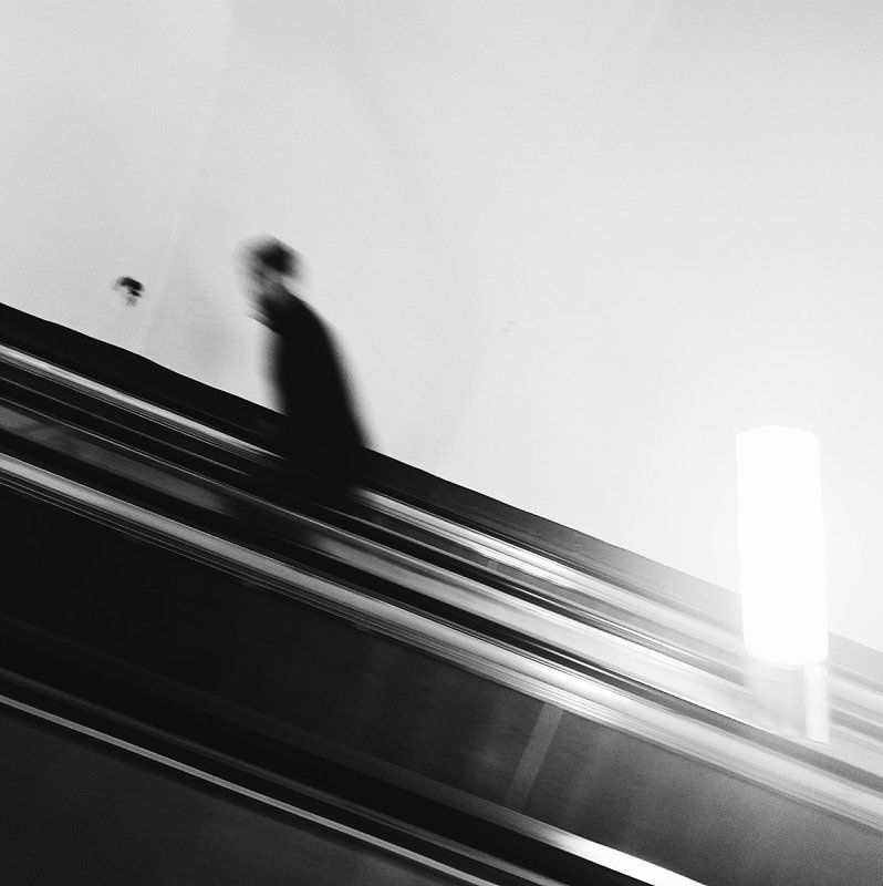 Black & white, Metro, Sabway, Saint-Petersburg ***photo preview