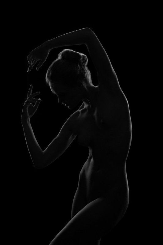nude, light lines,  Женяphoto preview