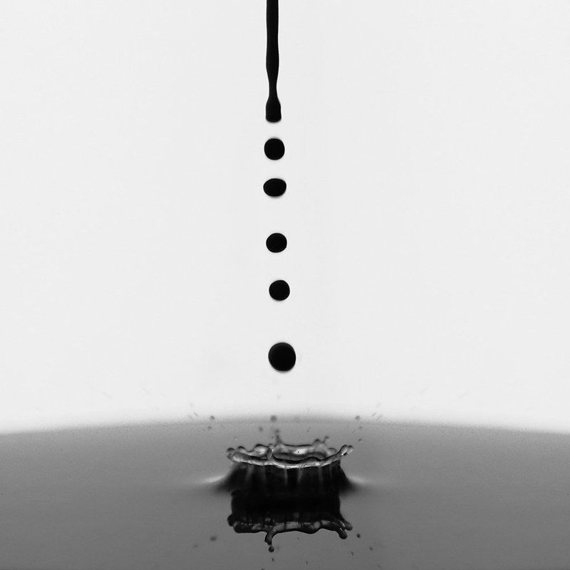 Black, Black & white, Black and white, Water, White Fleeting Perfectionphoto preview