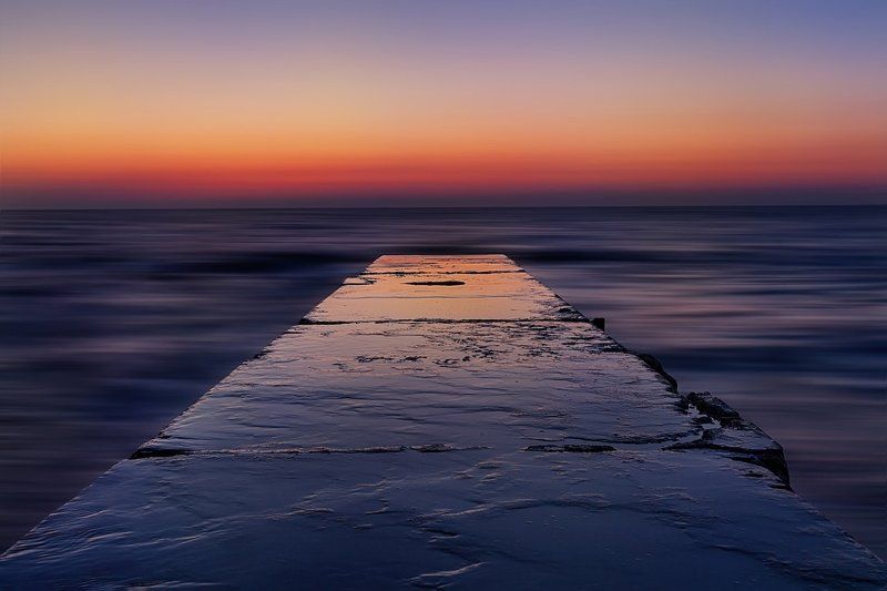 Восход, Горизонт, Море, Мост, Отражение, Пирс, Природа, Рассвет Звенящая тишина рассвета...диалог с моремphoto preview