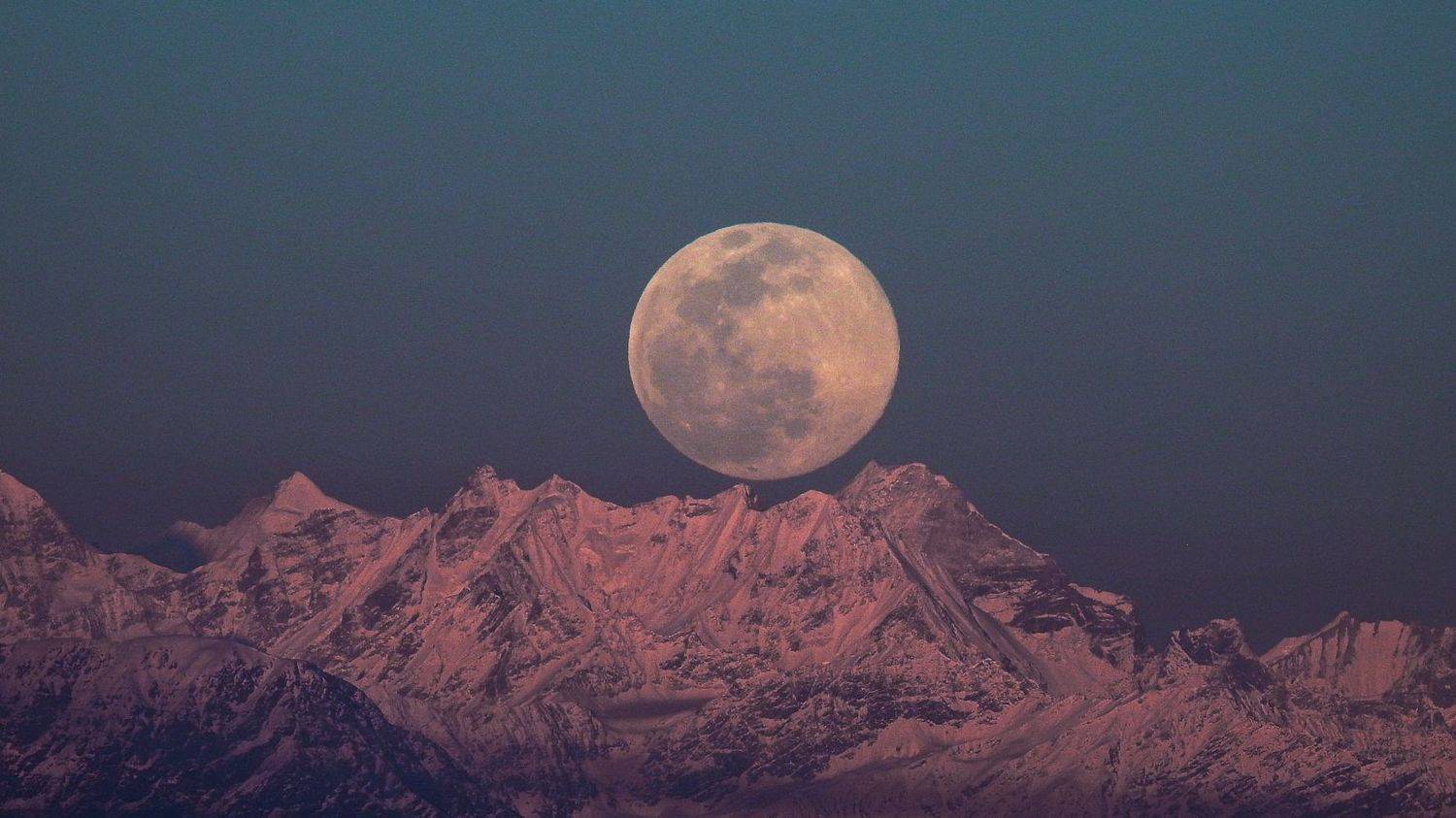 #fullmoon #himalaya #india #evening #moonrise, Digvijay singh Janoti