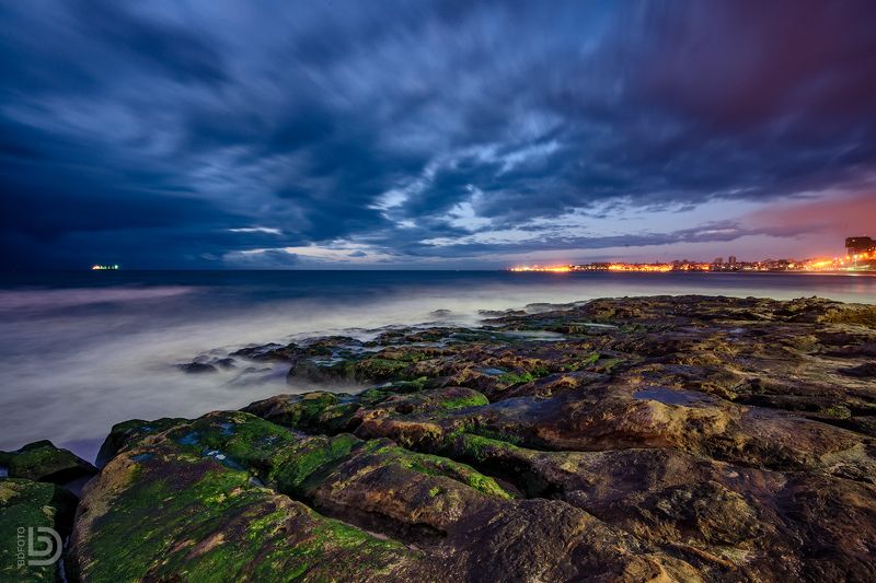 estoril, portugal Отлив перед рассветом фото превью