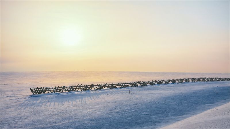 пейзаж, зима, свет, цвет, александр никитинский \