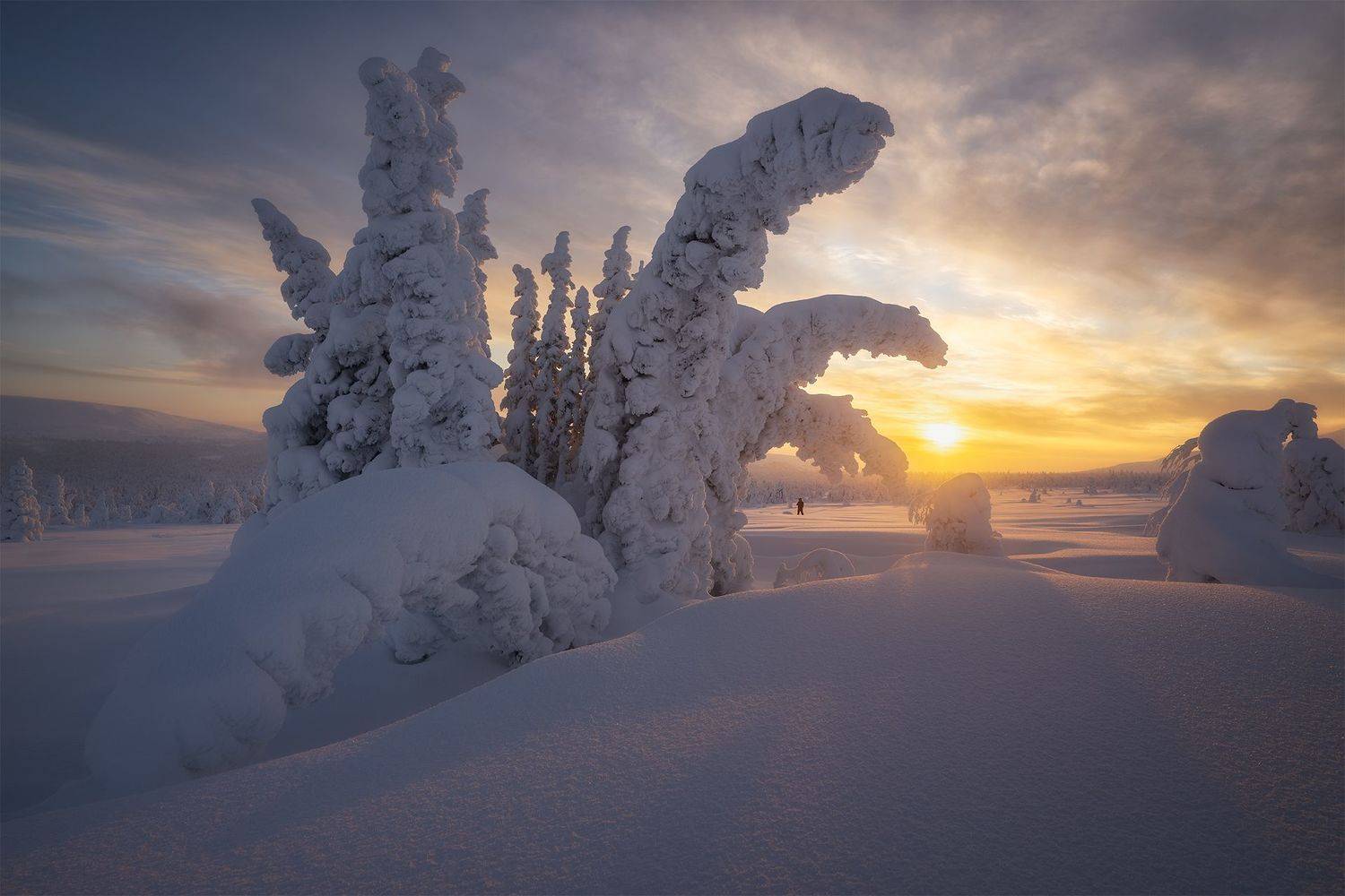 Снежная корона Северного Урала. Автор: Sergey Altushkin россия, урал, северныйурал, горы, зима, снег, гух, главныйуральскийхребет, сергейалтушкин, Sergey Altushkin