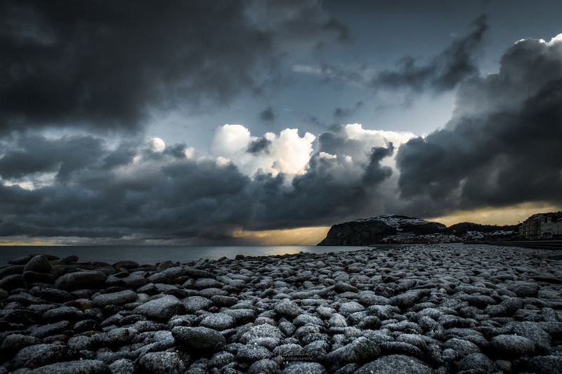 #llandudno #wales #uk #coast #sunrise #water #stones Little Orme, Llandudno, Wales, UK 2023photo preview