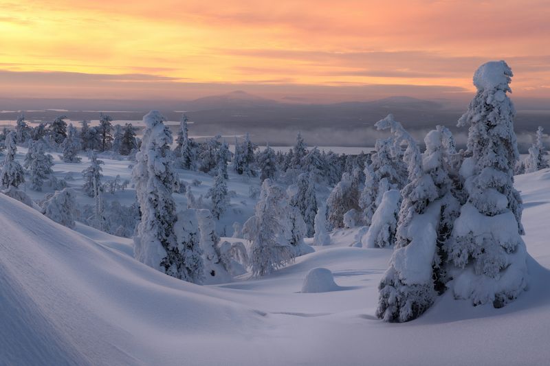 кандалакша, кольский Закат на Волосяной гореphoto preview