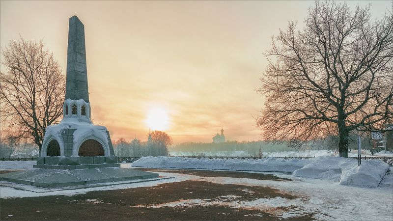 пейзаж, архитектура, город, зима, утро, свет, цвет, александр никитинский Утро в Вологде...photo preview