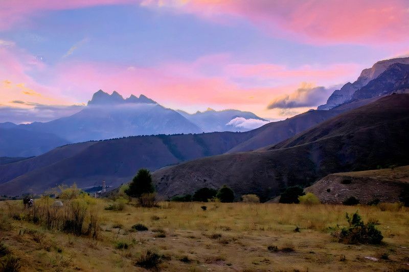 горы ингушетии, ингушетия, кавказ, 2022год, mountains, caucasus. В горах.photo preview