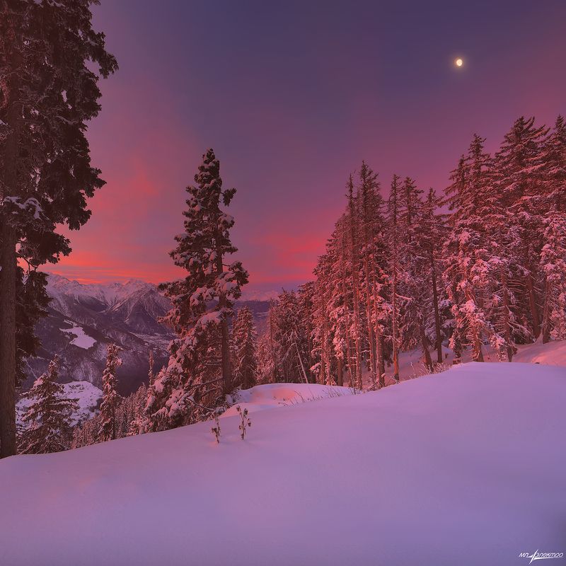 swiss,bettmeralp,зима,швейцария Зимнее утро...photo preview