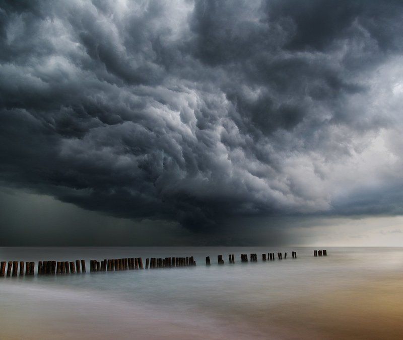 storm, clouds, Linhuania, sea *photo preview