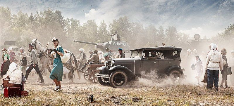 ба-27, газ-а, дорога исход, подвода, т-34 Дорога (исход)photo preview