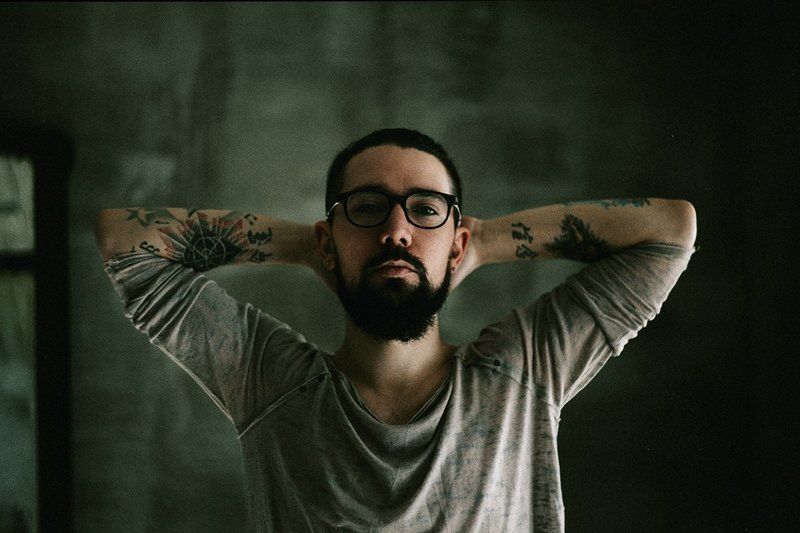 portrait, color, man, портрет, музыкант, цвет, зеленый, мужчина Андрейphoto preview