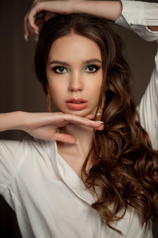 девушка, модель, портрет, фотосессия, студия, гламур, girl, model, modeling, young, portrait, творческий портрет, женский портрет, woman, young woman, glamour, постановка, постановочная фотография, fashion Полинаphoto preview