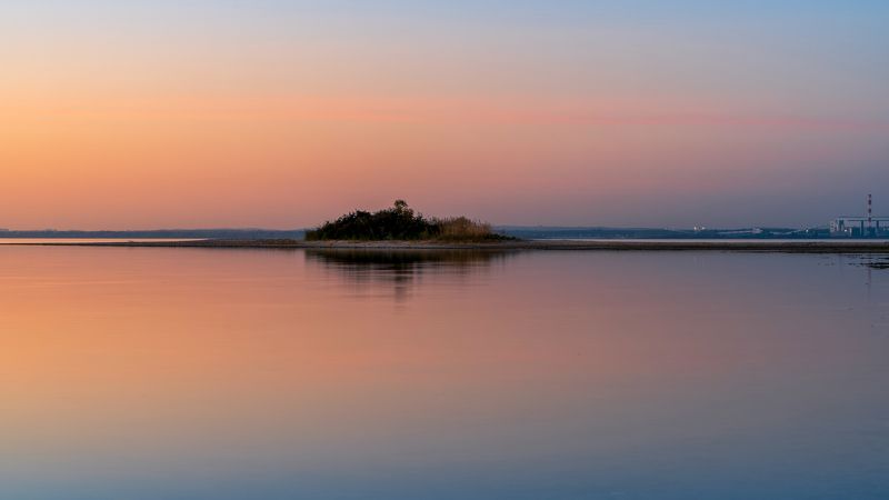 балтийское море, закат, штиль *photo preview