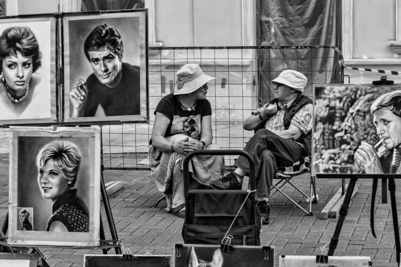 стрит, улица, чб, монохром, люди, арбат, москва Старый Арбатphoto preview