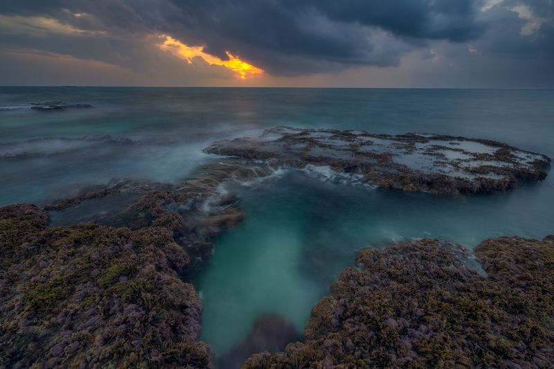 Sunset, Sea Floatingphoto preview