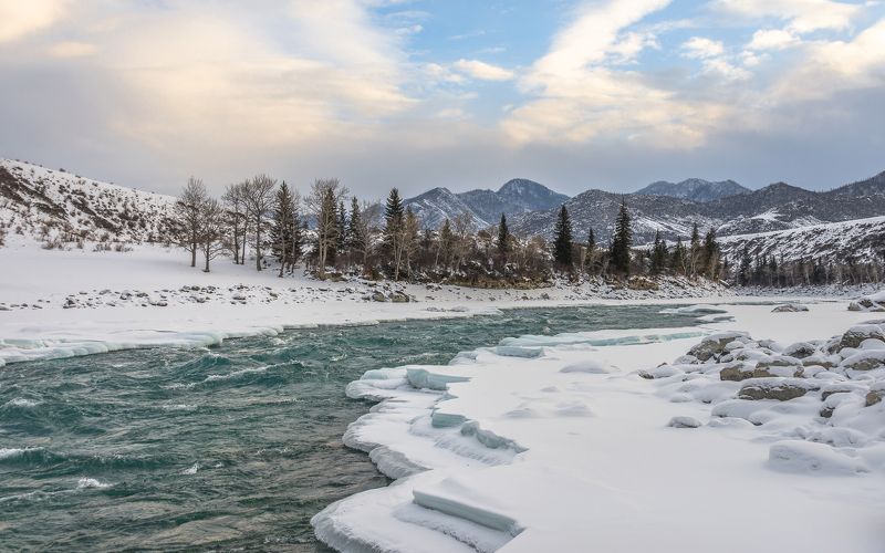 алтай, россия, катунь, По течению рекиphoto preview