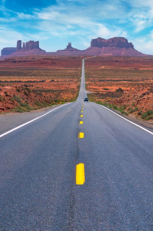landscape, road, monument valley, mountains Gump Roadphoto preview