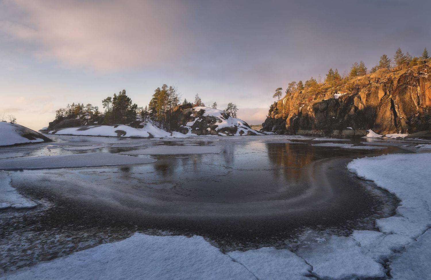 ладожские шхеры, закат, пейзаж, Андрей