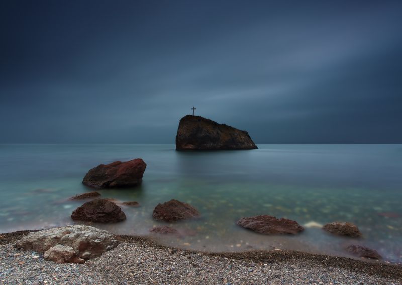 фиолент море камни скала небо Вечерняя репетиция камерного ансамбля фото превью