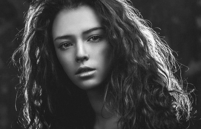 beautiful, beauty, black & white, bw, emotion, face, girl, light, model, moscow, nikon, people, portrait, studio Feel lovephoto preview