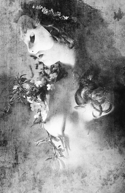 art, act, glamour, girl, retro, flowers ..photo preview