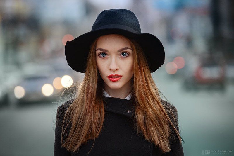 Девушка, голод, девушка в шляпе, фотосессия на улица, прогулка, пленер, глаза, Иван Балабанов, Балабанов Жить в твоей голове...photo preview