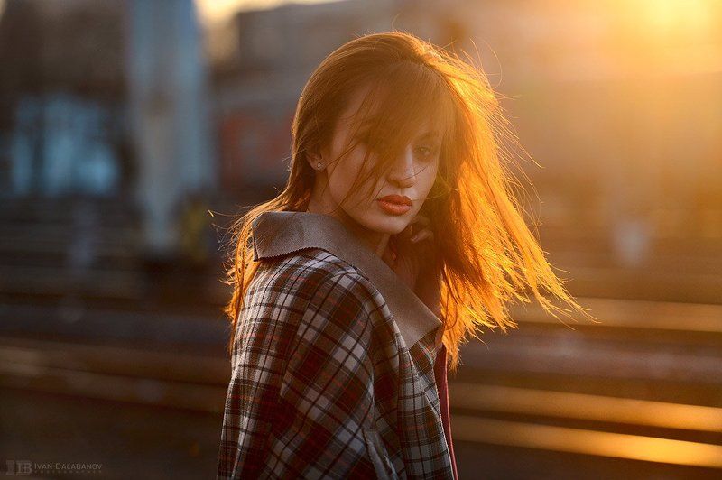 Девушка, проглука, весна, закат, балабанов, ***photo preview