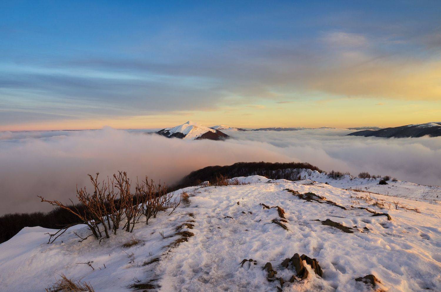 bieszczady, mountains, national, park, sunset, clouds, colors, autumn,,  Mirosław Pruchnicki