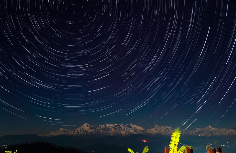 #himalaya #night #startrail Startrail and Himalayaphoto preview