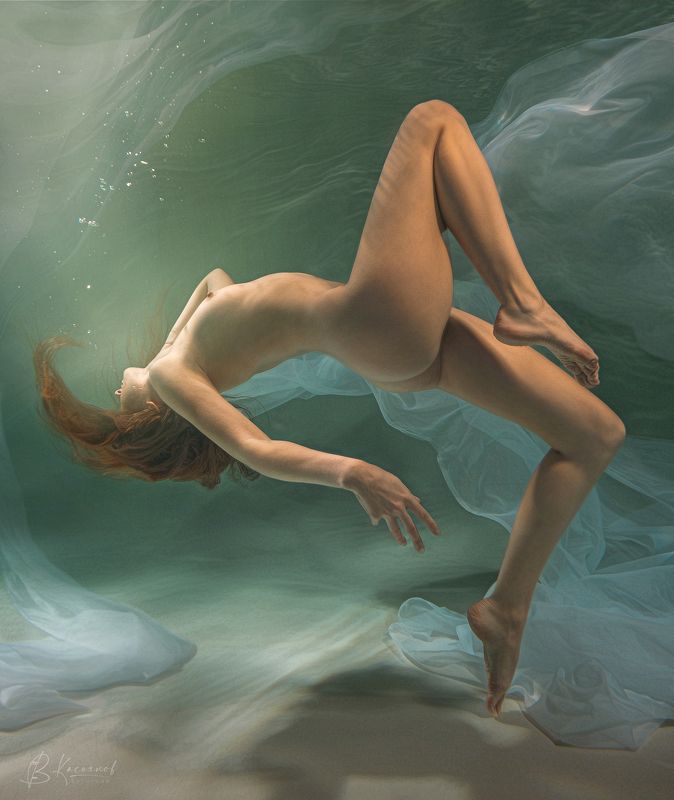 подводная съёмка, обнаженная модель, эстетика тела В колыбели бытияphoto preview