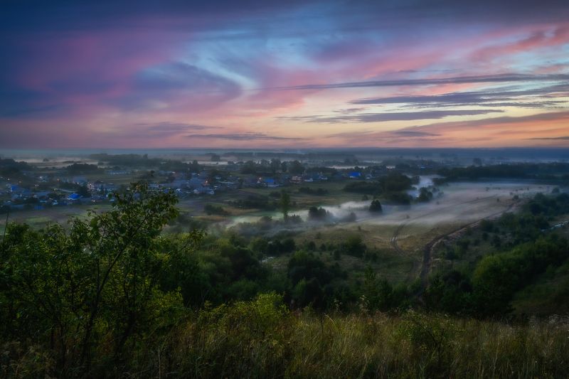 рассвет, маломихайловка, пейзаж, природа, туман Перед рассветомphoto preview