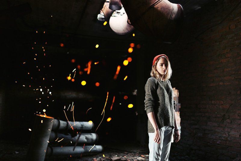 35 мм, Film, Fire, Girl, Portrait Искраphoto preview