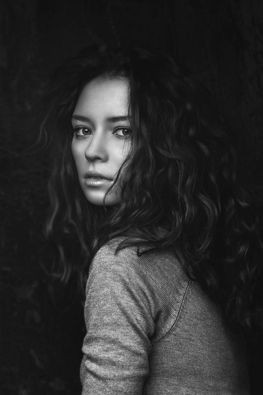 Beautiful, Beauty, Black & white, Bw, Emotion, Eyes, Face, Girl, Light, Model, Moscow, Nikon, People, Portrait, Studio Portraitphoto preview
