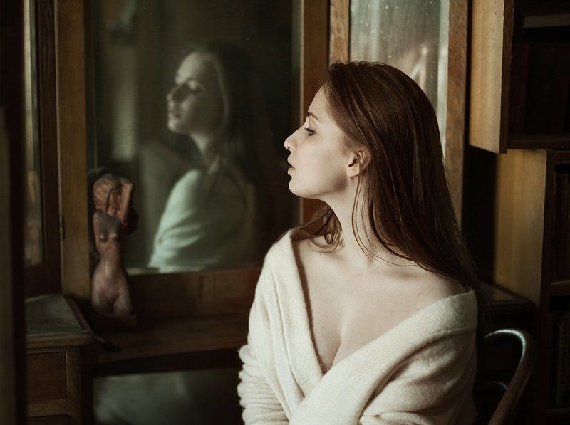 портрет, красивая, девушка photo preview