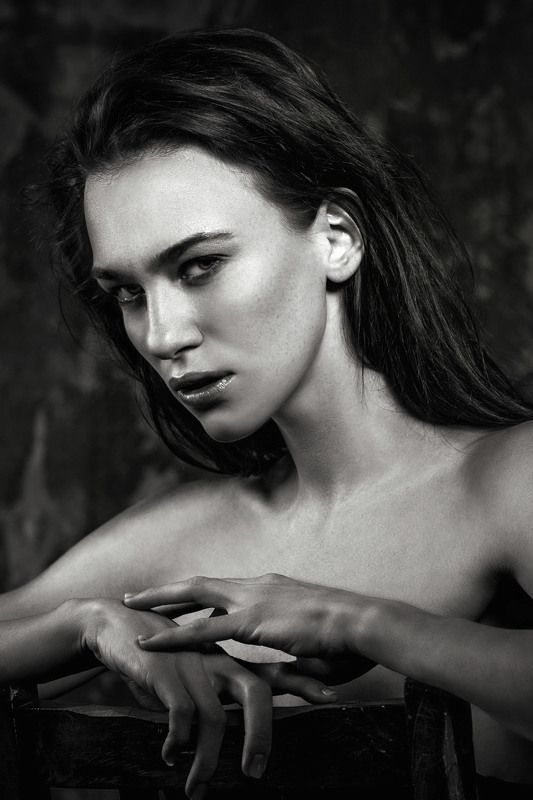 Beautiful, Beauty, Black & white, Bw, Emotion, Eyes, Face, Girl, Light, Model, Moscow, Nikon, People, Portrait, Studio Portraitphoto preview