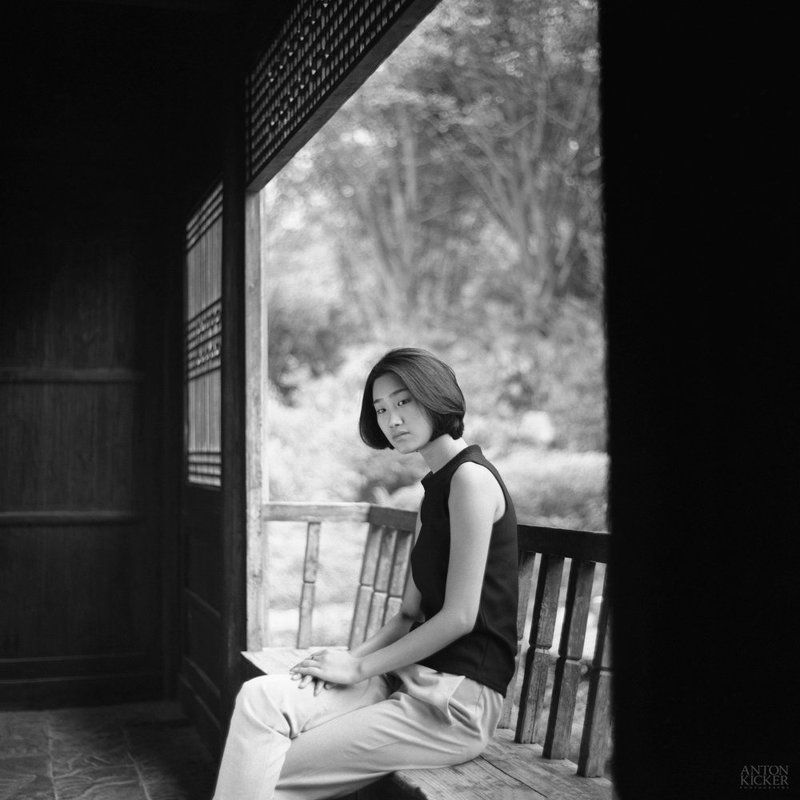 6x6, bw, mediumformat, girl, film  Xiao Ying Ying фото превью