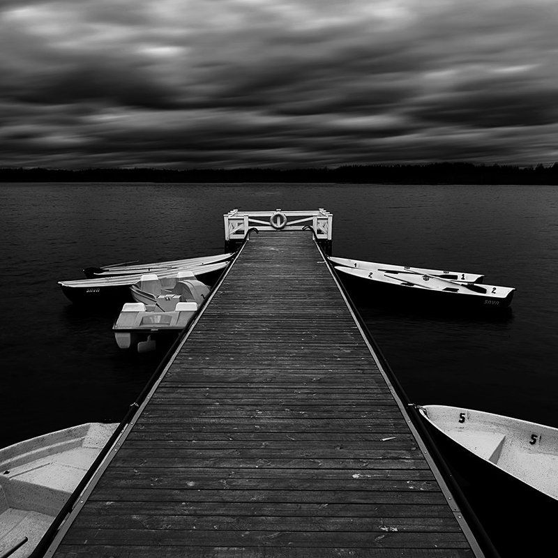 Alone, Black, Black & white, Clouds, Concept, Conceptual, Nature, Sky, Water, Waterscape, Минимализм, Небо, Облака, Природа, Черно-белое M E / A N C H O / Yphoto preview